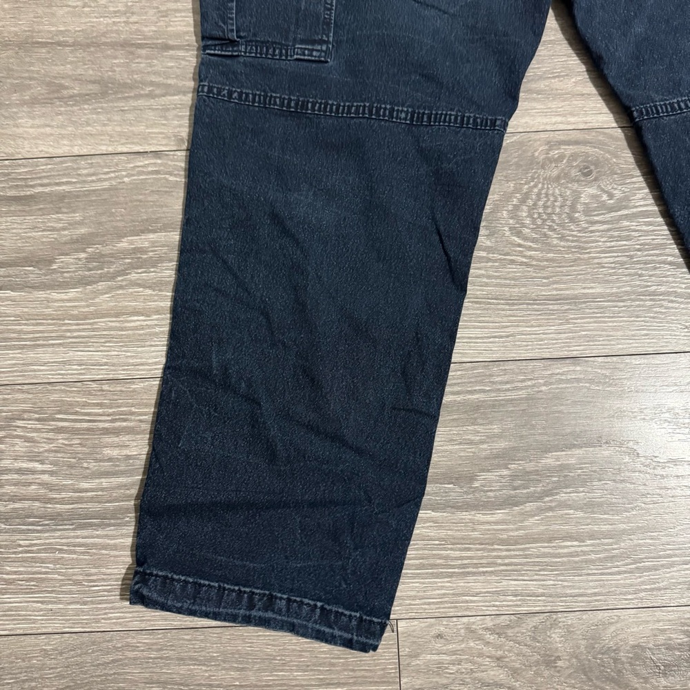 American Eagle Men's Navy Blue Cargo Relaxed Pants Cotton Blend Size Small - Picture 10 of 15